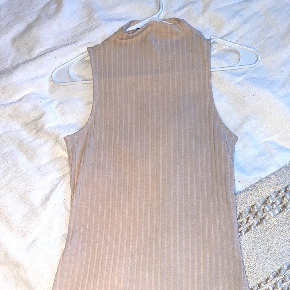 Ribbed skin tight dress.
